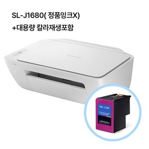 삼성 SL-J1680 잉크젯 가정용 프린터/복합기 (재생 컬러잉크1개+구성품포함)