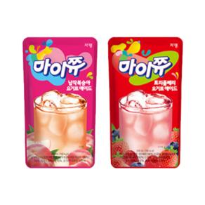 쟈뎅 마이쮸 납작복숭아 요거트 에이드 트리플 베리 요거트 에이드 230ml, 20개