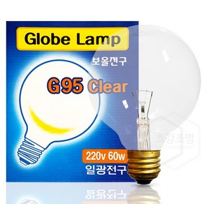 일광전구 백열 볼 전구 G95 60W 투명