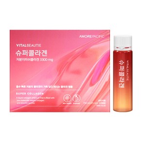 아모레퍼시픽 바이탈뷰티 슈퍼콜라겐 앰플 30개입 저분자피쉬콜라겐 3300mg, 1박스, 30회분, 750ml