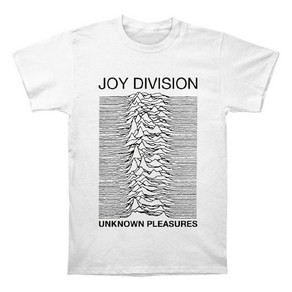 ROCKPANDA Joy Division Unknown Pleasue White 반팔티