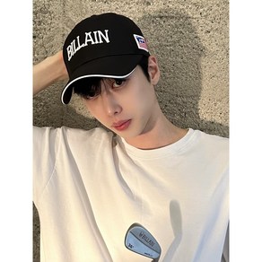 [BILLAIN] 골프모자 헤드웨어 선수지급용 화이트+블랙 Billain Cap V2.0 TOUR ONLY 골프빌런 투어전용 프리미엄 요즘대세, 블랙, 1개