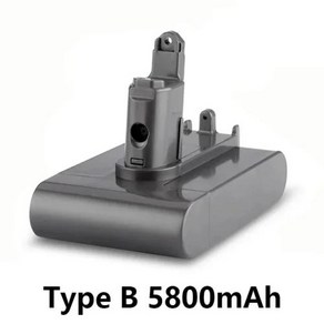 다이슨 A B 타입 리튬 이온 진공 배터리 다이슨 DC35 DC45 DC31 DC34 DC44 DC31 동물 DC35 동물용 22.2V 5800mAh 12800m, 04 Type B 5800mAh, 한개옵션1, 1개