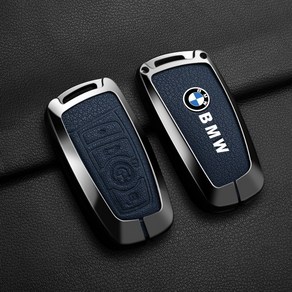 아연 합금 자동차 원격 키 케이스 쉘 BMW 1 3 5 7 시리즈 X1 X3 X4 X5 F10 F20 F30 F18 F25 M3 M4 E34 E36, 09 B-blue