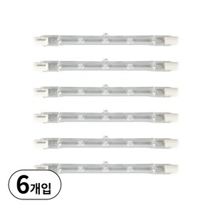 오스람 막대할로겐램프 할로라인 HALOLINE 64698 R7s 118mm 200W, 6개