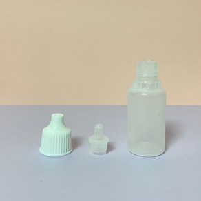 흰캡 이중속캡 안약병 투약병 오일공병 방향제리필용기 10ml, 1개