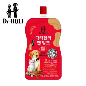 닥터할리 펫밀크 200ml 홍삼 강아지/고양이 겸용