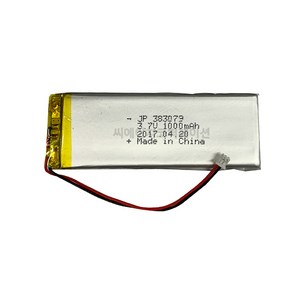 JP [KC인증] 리튬 폴리머 3.7V JP383079 1000mAh, 1개, 1개입