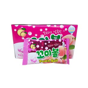 꼬미볼 복숭아맛 40g x 20개입 (1곽)