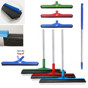 [식공구] 엔케이 일체형 실리콘 바닥 밀대 (60cm 봉포함) / 청소용 가정용 업소용 욕실 화장실 물 대형 롱 고무 스퀴지 물기 제거 청소 도구 용품 해썹 HACCP, 초록, 150cm, 1개