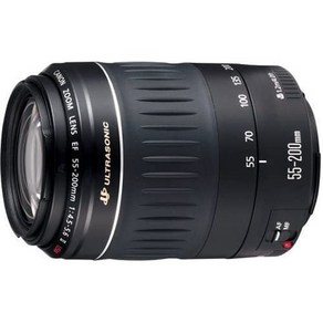 캐논 EF 렌즈 55-200mm F4.5-5.6 II USM 중고 + 가방, EF렌즈+보라색가방