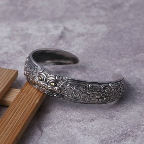 MINISHELL 순은 실버 S925 은 뱅글 BANGLE 팔찌 16mm 선물 비휴 PIXIU 황동