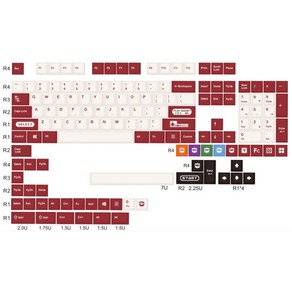 사오파오 플레이마리오 키캡 PBT 염료승화 체리5면 영어/한글각인 (2가지)