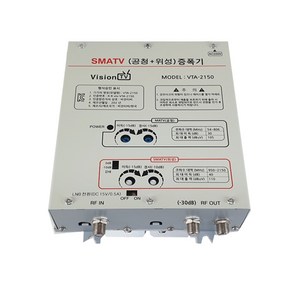 SMA증폭기/2150MHz/광대역/형식승인품/위성+MATV혼합증폭기, 1개