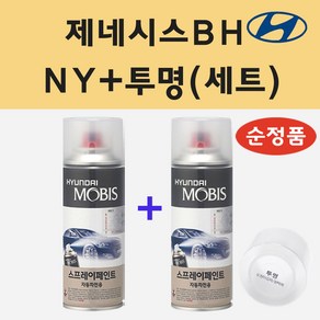 순정품 현대 제네시스BH NY 하이퍼메탈릭 스프레이 페인트 + 투명스프레이, 1개