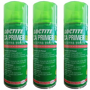 록타이트 LOCTITE CA Pime Gold 순간접착제용 경화촉진제, 3개