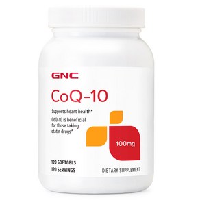 GNC 지앤시 CoQ-10 100mg 120 Softgels 코큐텐