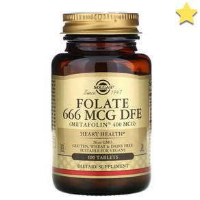 솔가 엽산 Folate 666mcg DFE 100정, 1개