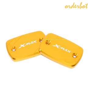 오더봇 xmax300 마스터 실린더 캡 커버 엑스맥스 튜닝 파츠 브레이크 오일캡 커버, 골드 로고 있는 제품, 1세트
