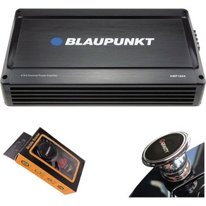 BLAUPUNKT AMP1604 1600와트 – 4채널 2옴 안정적 풀 레인지 앰프 부스트 베이스 432채널 슬림 컴팩트 중력 자석 폰 홀더 번들