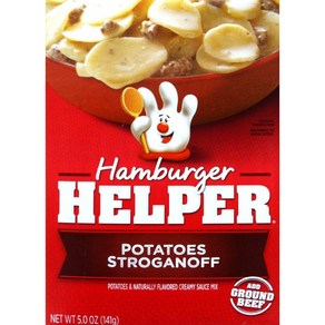 Betty Cocke POTATOES STROGANOFF Hambuge Helpe 5oz (2 Pack) 베티 크로커 감자 스트로가노프 햄버거 도우미 5온스(2팩), 2개, 141g