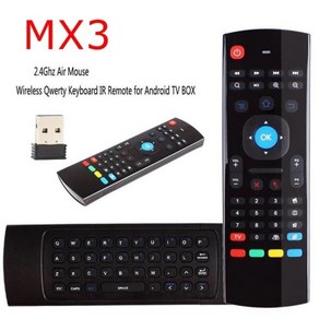 가전 액세서리 스마트 음성 원격 제어 RF 무선 키보드 백라이트 플라이 마우스 2.4G MX3 에어, [01] MX3 A, 한개옵션1