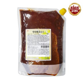 시아스 핫 바베큐 소스, 2kg, 6개