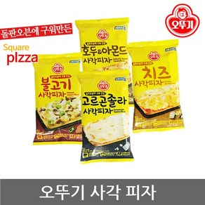 오뚜기 사각피자 치즈4개+불고기4개+고르곤졸라4개, 12개