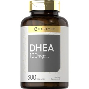 DHEA 100mg 200 캡슐 비 GMO 글루텐 무료 보충 교재 호바흐, 1개, 200정