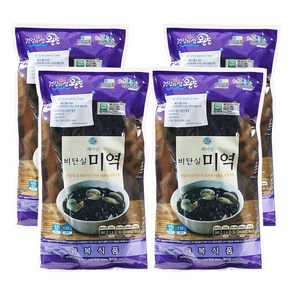 해미담 비단실 미역 150g 4봉 묶음 부드럽고 맛있는 초사리 완도산 햇미역, 4개