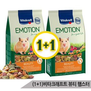 (1+1)비타크래프트 이모션뷰티셀렉션 햄스터사료 600g, 2개