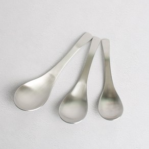 스텐 무광 우동 스푼 (3size), 소, 1개