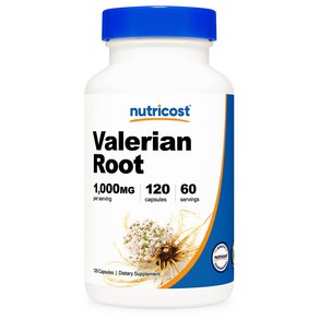 뉴트리코스트 쥐오줌풀 뿌리 Valeian Root 500mg 120캡슐, 120정, 1개