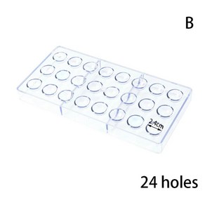 하프 볼 폴리카보네이트 초콜릿 몰드 비스킷 베이킹 캔디 홀, 2.B 2.4cm, 1개