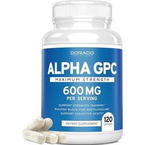 도라도 뉴트리션 알파 GPC 효능 600mg NonGMO (120 캡슐), 120정, 1개