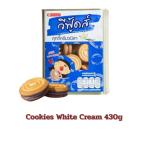 태국 과자 화이트 쿠키 VFOODS Cookies White Ceam 430g, 1개