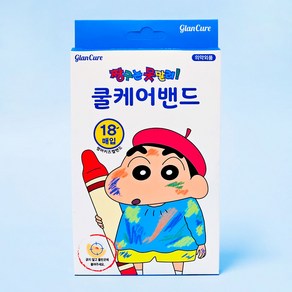 짱구는못말려 썸머 키즈겔밴드 쿨케어 밴드 2P 1묶음, 18개입, 2개