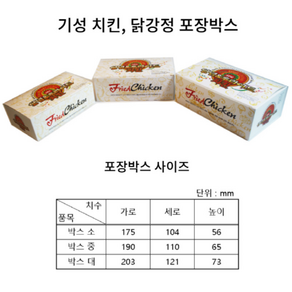 뉴기성 치킨 박스(중) 200개(1BOX)