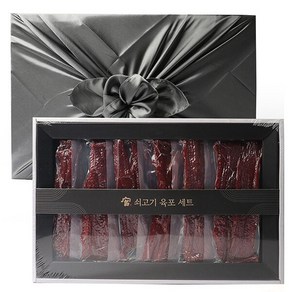[글로벌푸드] [보자기포장]궁육포 쇠고기 육포 선물세트 510g, 1개