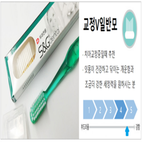 [에스앤지 공식판매점] 치과용 미세모칫솔 치과의사추천 12개입, 교정V일반모(강한모) 12개입, 1세트