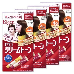 비겐크림톤 염색제 40g, 4G자연밤색, 4개