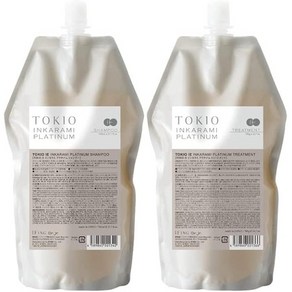 일본직발송 6. TOKIO IE 잉카라미 플래티넘 샴푸 700ML 트리트먼트 700G 리필 세트 B0BT7336MG, 1개