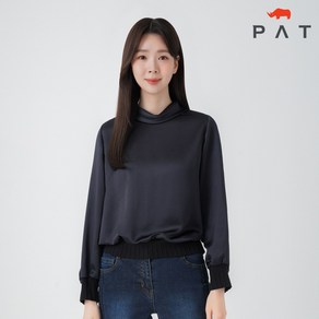 PAT 니트단 실키 블라우스 MI62501