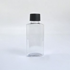 밀크티병 엣지팔각병 100ml 더치 커피 공병 음료 병 플라스틱 보틀, 블랙, 1개