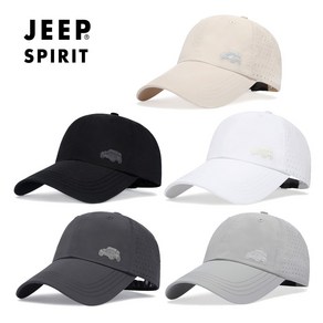 웹도매 JEEP SPIRIT 지프 스피릿 매쉬 볼캡 CA0387, 화이트, 1개