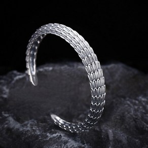 MINISHELL 순은 실버 S925 은 뱅글 BANGLE 팔찌 14mm 선물 용 비늘