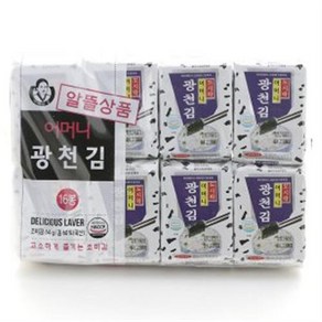 광천어머니김 알뜰 16단 도시락김 4g X 16봉 2개입 전장김 식탁김 돌자반 김밥김 김자반, 2개