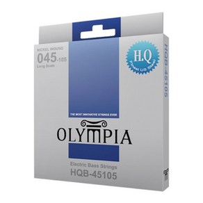 Olympia HQB Bass stings (Nickel) 올림피아 HQB 니켈 베이스 스트링 - 미국산 코어(스탠다드 게이지), 1개