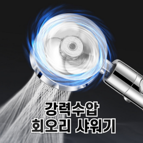 비트룸 파워수압 필터 샤워기 회오리 헤드 + 필터 세트, 투명, 1세트