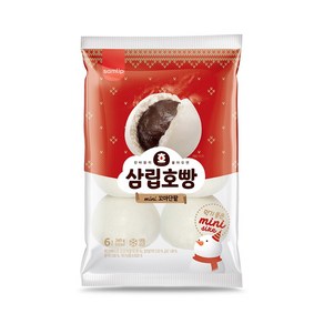 삼립 냉동 미니 단팥 호빵 (6입 x 4봉) + 은나노o친환경 아이스팩, 단팥호빵 4봉, 4개, 240g